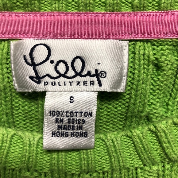 Green Lily Pulitzer Cable Knit Sweater - Picture 4 of 4